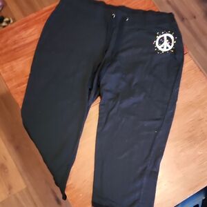 Planet Gold Crppped Joggers
